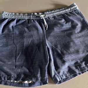 Fair Harbor Blue Swim Trunks Quick-Dry Elastic Waistband Tagged L Waist 38 in.